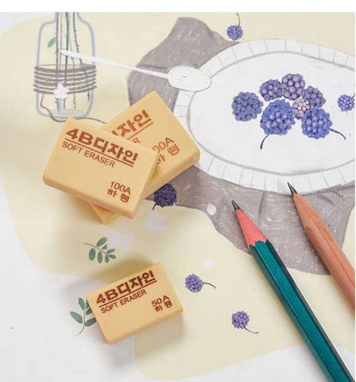 橡皮擦干凈無痕4B 為小學生與幼兒園兒童打造的專業學習文具